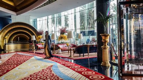 Burj Al Arab lobby stock image. Image of inside, leading - 22171669