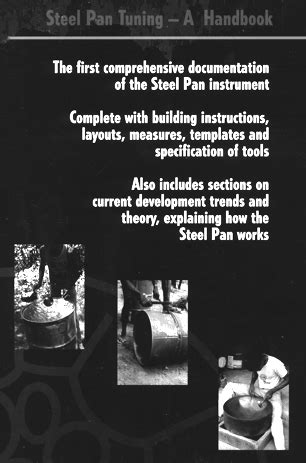 The Pan Page: Steel Pan Tuning - a Handbook for Steel Pan Making and Tuning