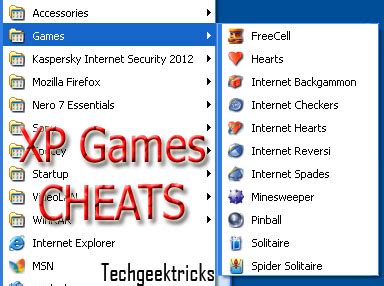 Achute Tech: Windows Xp Games Cheats