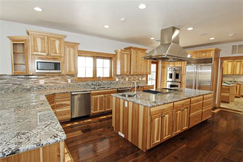 Rustic Hickory Kitchen Cabinets, Paul Idaho - Traditional - Kitchen ...