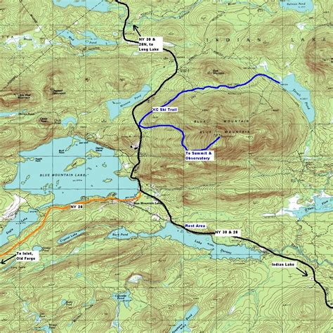 blue.mountain.lake | Topo map, Blue mountain, Adirondack trail