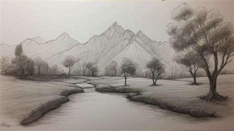 18 Easy & Beginner-friendly Landscape Drawing Ideas