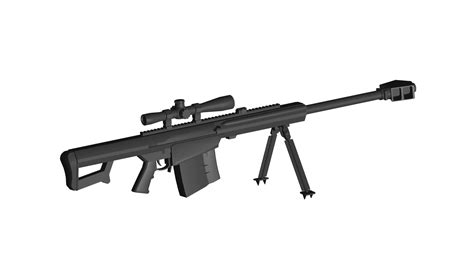 OBJ file Barrett XM109 AMPR 🔫・3D printer model to download・Cults