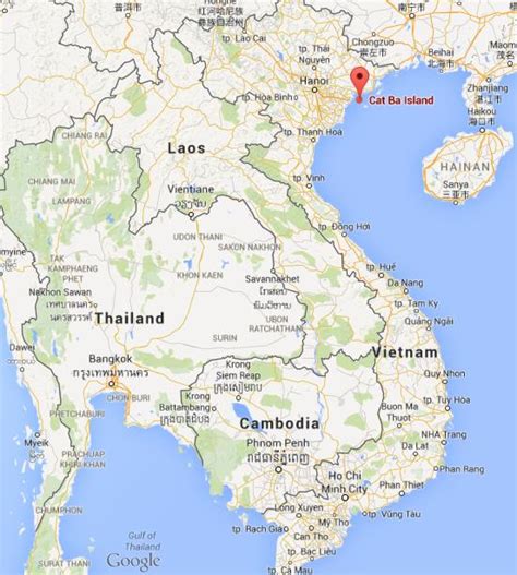 Where is Cat Ba Island on map of Vietnam - World Easy Guides