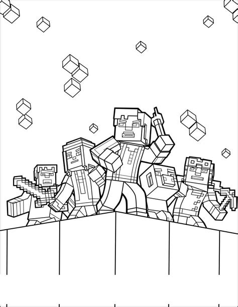 Minecraft Logo Coloring Pages