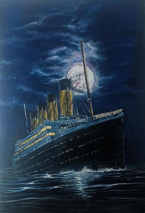 Titanic painting with acrylics! : r/painting