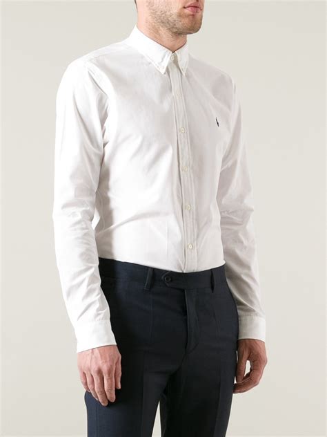 Lyst - Polo Ralph Lauren Long Sleeve Shirt in White for Men