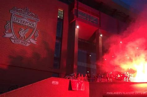 Liverpool fans party through the night after Premier League title win ...