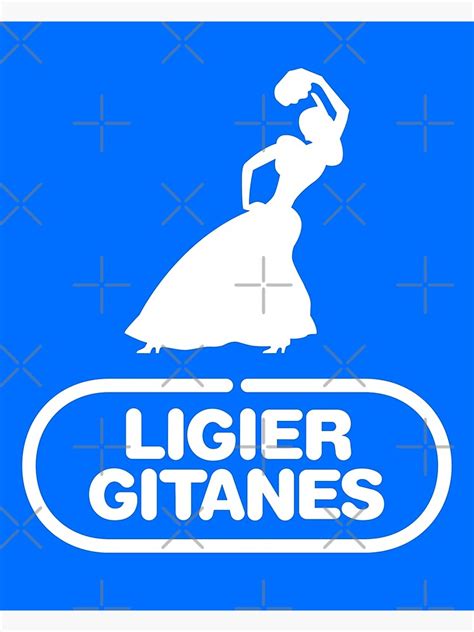 "Ligier Gitanes F1 team logo 1975-1980 'Gypsy dancer' - white print ...