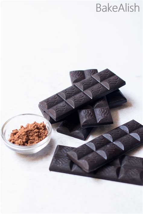 Homemade Dark Chocolate Bars - Made From Cocoa Powder