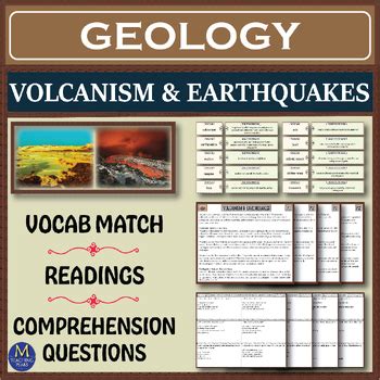 Geology Series: Volcanism & Earthquakes by M Teaching Peaks | TPT