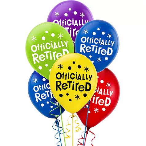 Happy Retirement Celebration Balloons 15ct | Party City