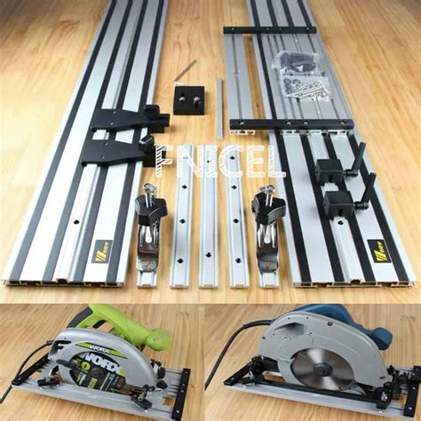 Universal Electric Circular Saw Guide Rail with Adjustable Saw Base for ...