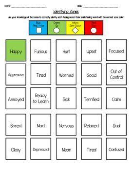 Worksheet : Zones Of Regulation Printables. Page. Book. Simple.