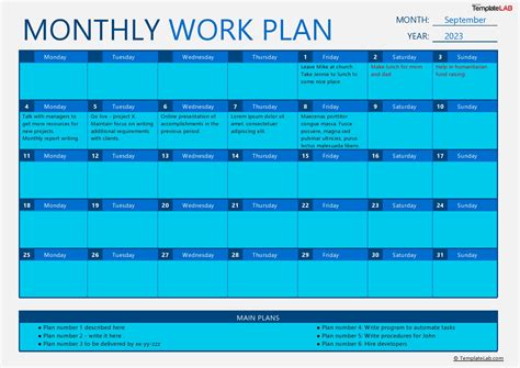 Developing A Work Plan Template - prntbl.concejomunicipaldechinu.gov.co