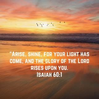 Isaiah 60 Sermon – Arise and Shine! – Manly Life Church