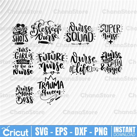 Nurse Life SVG Bundle | Nursing SVG Cut Files | printable ve - Inspire ...