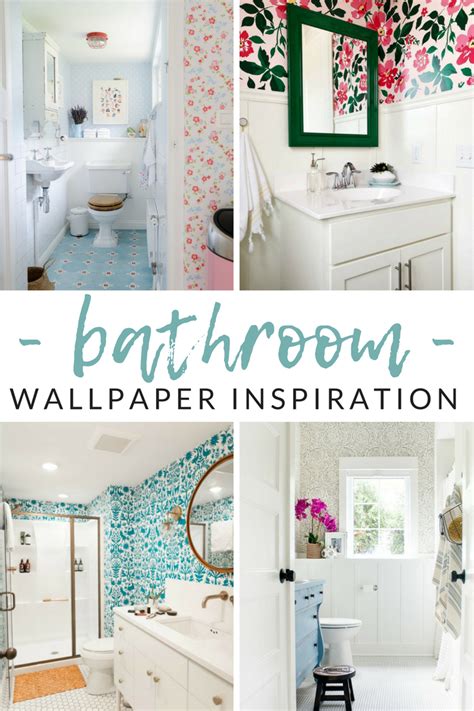 WOW-Worthy Bathroom Wallpaper Ideas - The Crazy Craft Lady