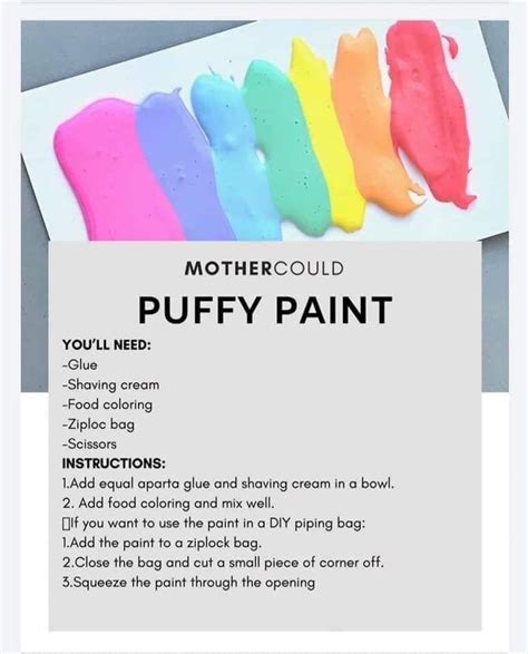 How To Make Your Own Puffy Paint Without Shaving Cream - Patricia ...