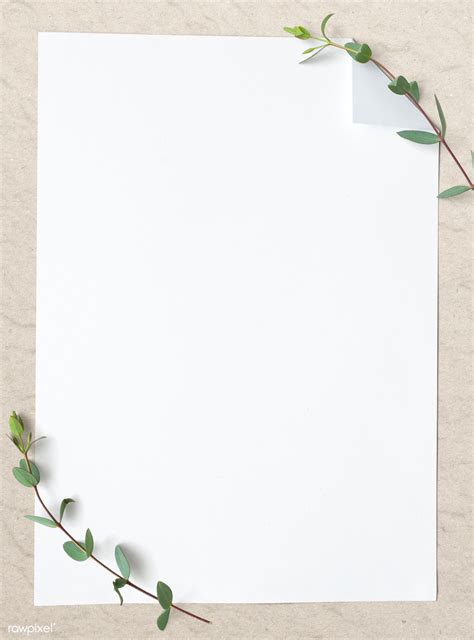 Download premium psd image of blank plain white paper template by kut ...