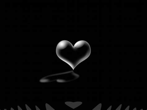 Hearts With Black Background - WallpaperSafari