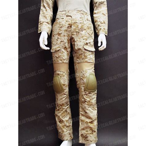 EMERSON Combat Shirt & Pants Digital Desert AOR1 Camo w/Elbow &Knee ...