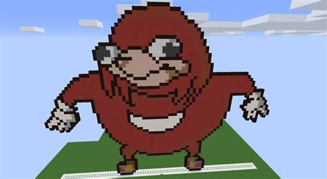 Uganda knuckles meme pixel art | Pixel art, Cross stitch, Beading patterns