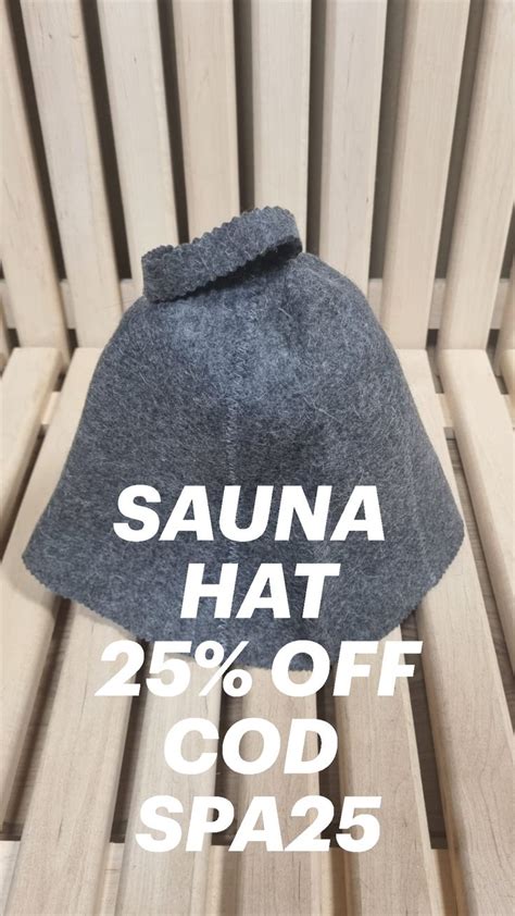 the sauna hat is 25 % off sale