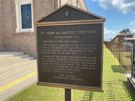 Read the Plaque - St. John The Baptist Cemetery