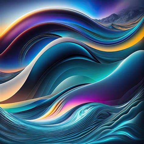 Premium AI Image | Abstract Water Waves Background