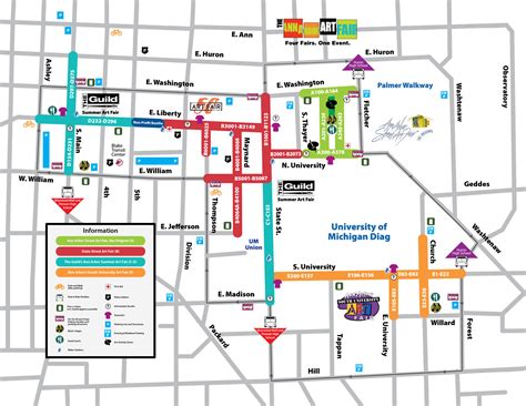 Ann Arbor Art Fair Map: Navigating Your Way Through The Largest Art ...