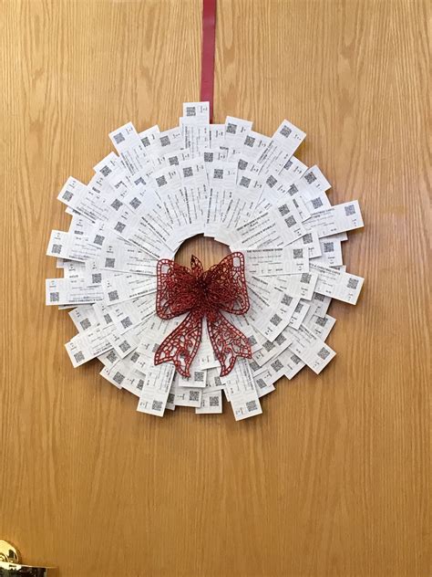 Christmas wreath of theatre tickets! | Christmas, Christmas wreaths ...