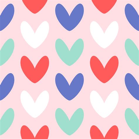 Hand drawn hearts seamless pattern 1873125 Vector Art at Vecteezy