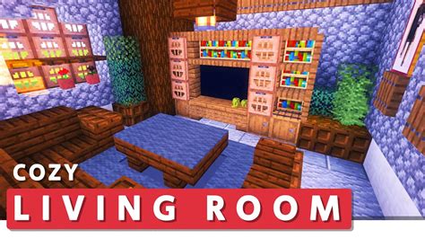 !Minecraft: Building Tutorial ⛏️| How to Build a Cozy Living Room - YouTube