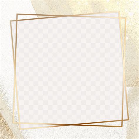 Gold frame brown watercolor textured | Premium PNG - rawpixel