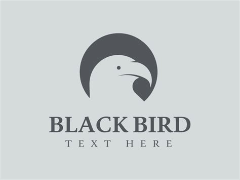 Black Bird Logo by Kashif-Arif on Dribbble