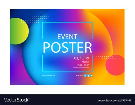 Best event banner template design Royalty Free Vector Image