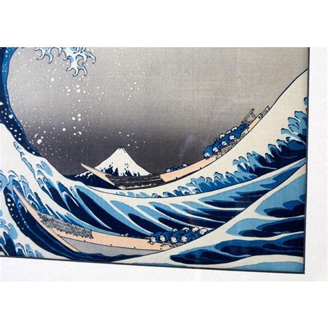 The Great Wave Woodblock Print After Katsushika Hokusai | Chairish