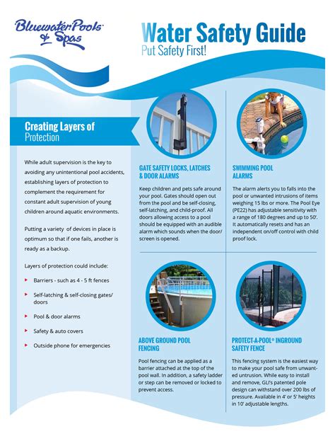 Water Safety Guide – Bluewater Pools & Spas