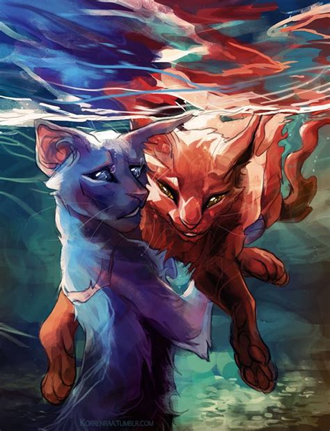 Bluestar and Oakheart | Warrior cats fan art