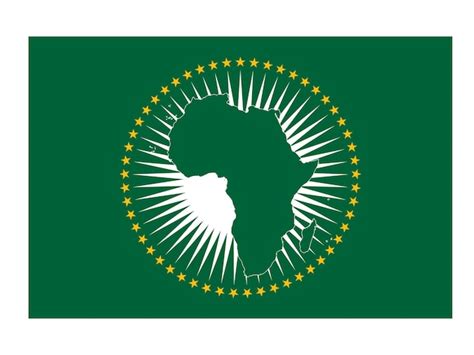 Premium Vector | African union flag world flag icon official national ...