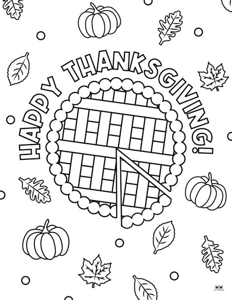 Happy Thanksgiving Coloring Pages - 20 FREE Printables | Printabulls