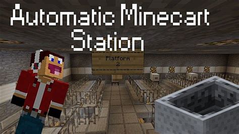 Fully Automatic Minecart Station Minecraft Project