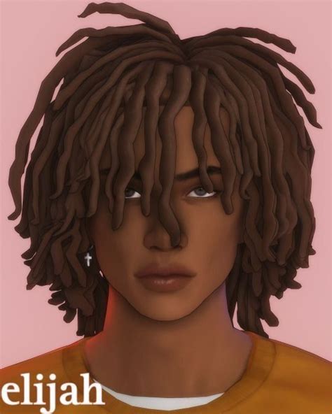 MESSY LOCS | Khadijah551 | Sims hair, Sims 4 afro hair, Sims 4 hair male