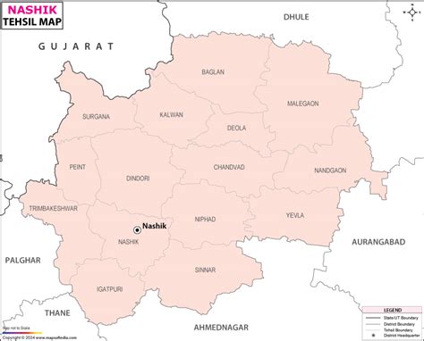 Map Of Nashik District Maharashtra - Brandy Tabbitha