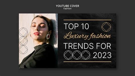 Free PSD | Flat design fashion trends youtube cover