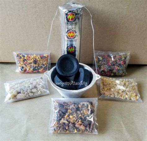 Resin Incense Kit Includes Aluminium Incense Pot , 10 Charcoal ...