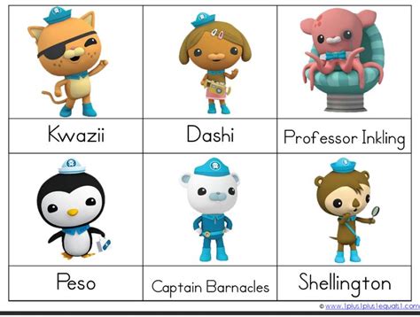 Printable Octonauts Characters - Printable Word Searches