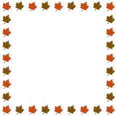 Fall Leaves Clip Art Border - Cliparts.co