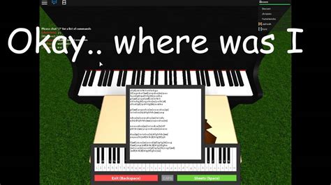 Country Roads Roblox Piano - SLG 2020